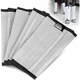 Jeffers Romper Stomper Fly Boots for Horses - Grey, Large &ndash; Breathable Mesh Leg Wraps for Insect Protection, Stable Accessories for Summer Turnout, Ride Gear, Horse Hoof &amp; Leg Care - 4 Pack