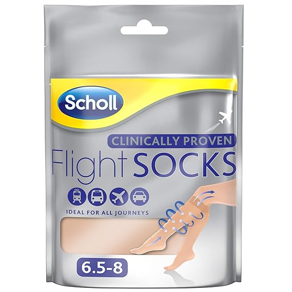 Scholl Sheer Flight Socks, Size 68, 2 Pairs Amazon.in Clothing