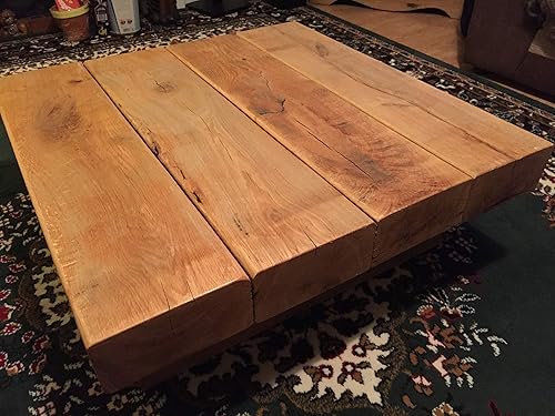 Hand Crafted Solid Oak Chunky Square Sleeper Coffee Table Made To Order Available In Multiple Sizes Amazon Co Uk Handmade