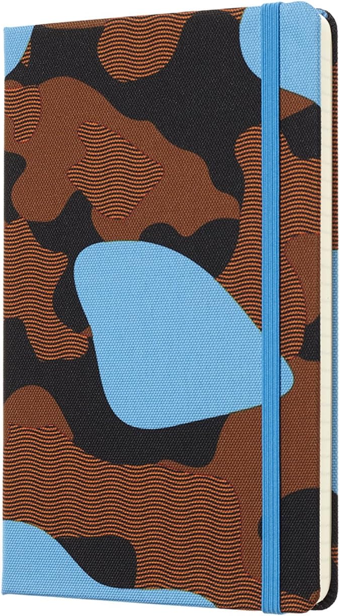 Moleskine Limited Collection Notebook Blend 18 Large Ruled Camouflage Blue - Image 4