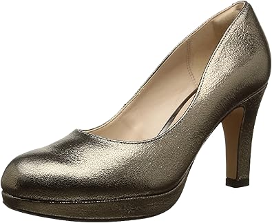 clarks pumps gold