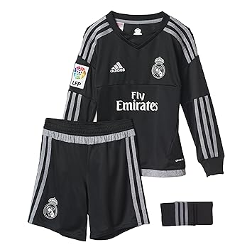 adidas Jungen Bekleidungsset Real Madrid Mini-Heimausrüstung Torwart