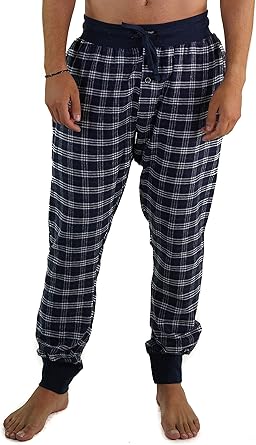 mens flannel jogger pajamas
