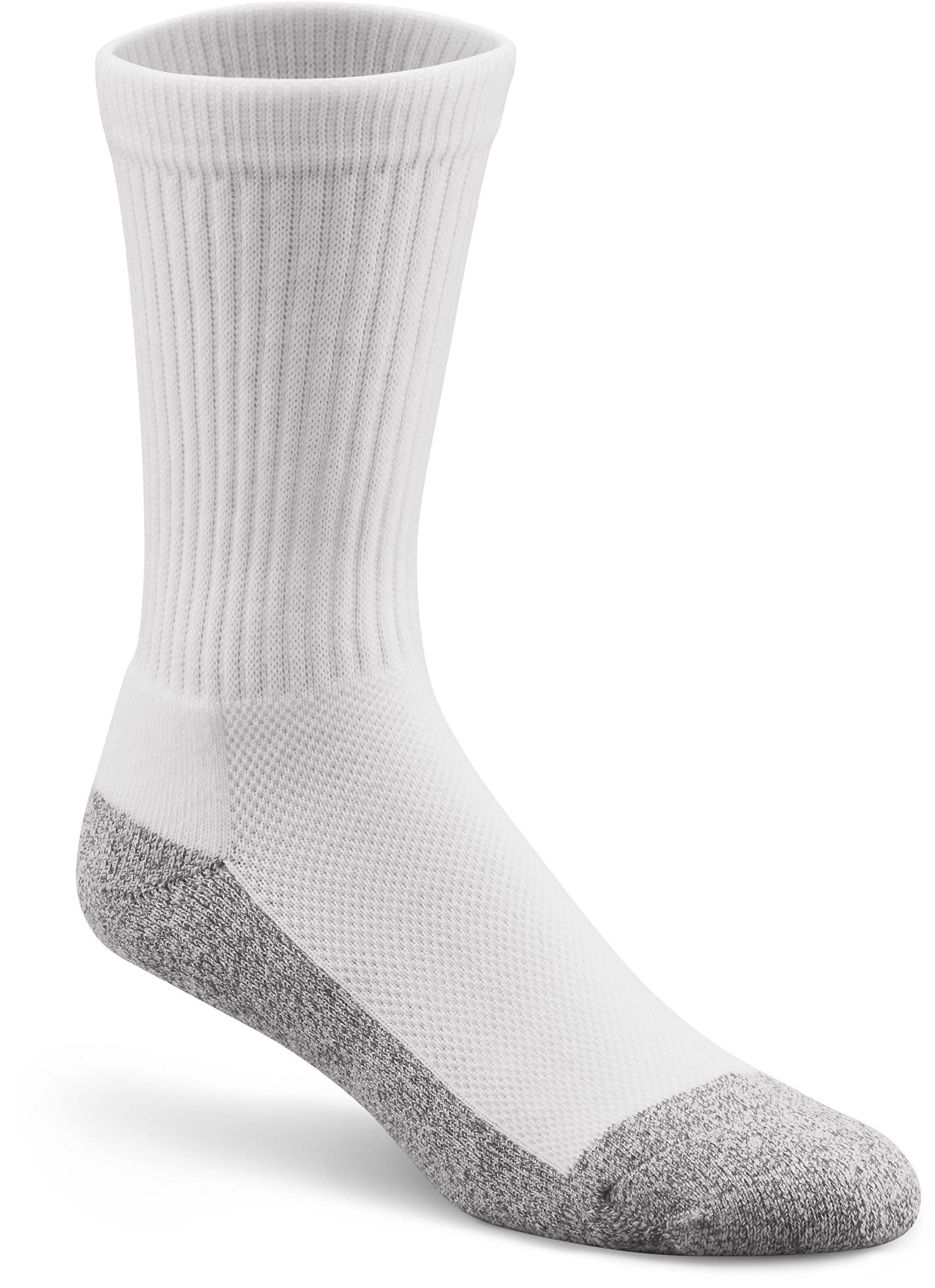 Dr. Comfort Ankle Diabetic Socks White, Medium, Men's 8.5