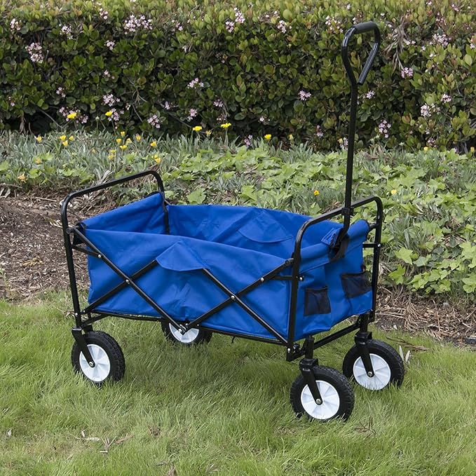 ARKSEN Collapsible Folding Utility Wagon Garden Cart