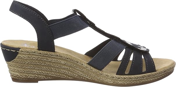 rieker navy blue sandals
