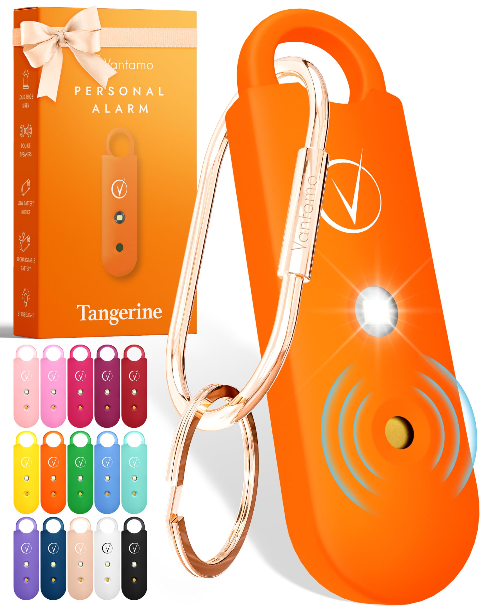 Vantamo Personal Alarm for Self Defense with Low