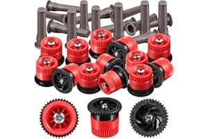 Honoson 16 Pieces Variable Arc Nozzle 9.8 Feet Radius High Efficiency Replacement Pop-up Sprinkler Heads Compatible with Rain