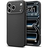 Spigen for iPhone 17 Pro Max Case, Liquid Air [TPU Covered Camera Control] [No Magnet Ring] [Military-Grade Protection] - Matte Black