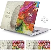 iCasso Compatible with MacBook Air 13 Inch Case 2020 2019 2018 Release A2179/A1932 with Retina Display Touch ID, Hard Plastic Shell Case and Keyboard Cover- Left Right Brain