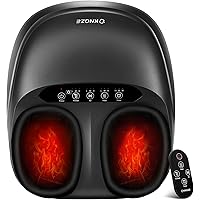 Shiatsu Foot Massager with Heat, Deep Kneading Foot Massager Machine with Remote, Compression, Multi-Massage Modes, Auto-Off 