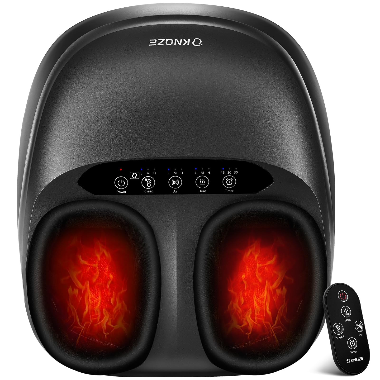 Photo 1 of KNQZE Foot Massager Machine with Heat, Shiatsu Deep Kneading Foot Massager with Remote, Compression, Multi-Massage Modes, Auto-Off Timers, Valentines Day Gifts for Women Men