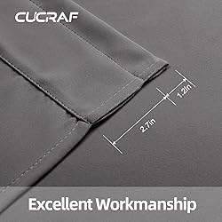 CUCRAF Custom Blackout Curtains for Bedroom Living