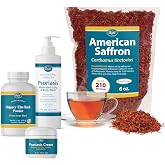 Baar Psoriasis Care Kit, 4-Piece Set | Includes tea, bark powder, body wash and cream, coordinated skin care collection