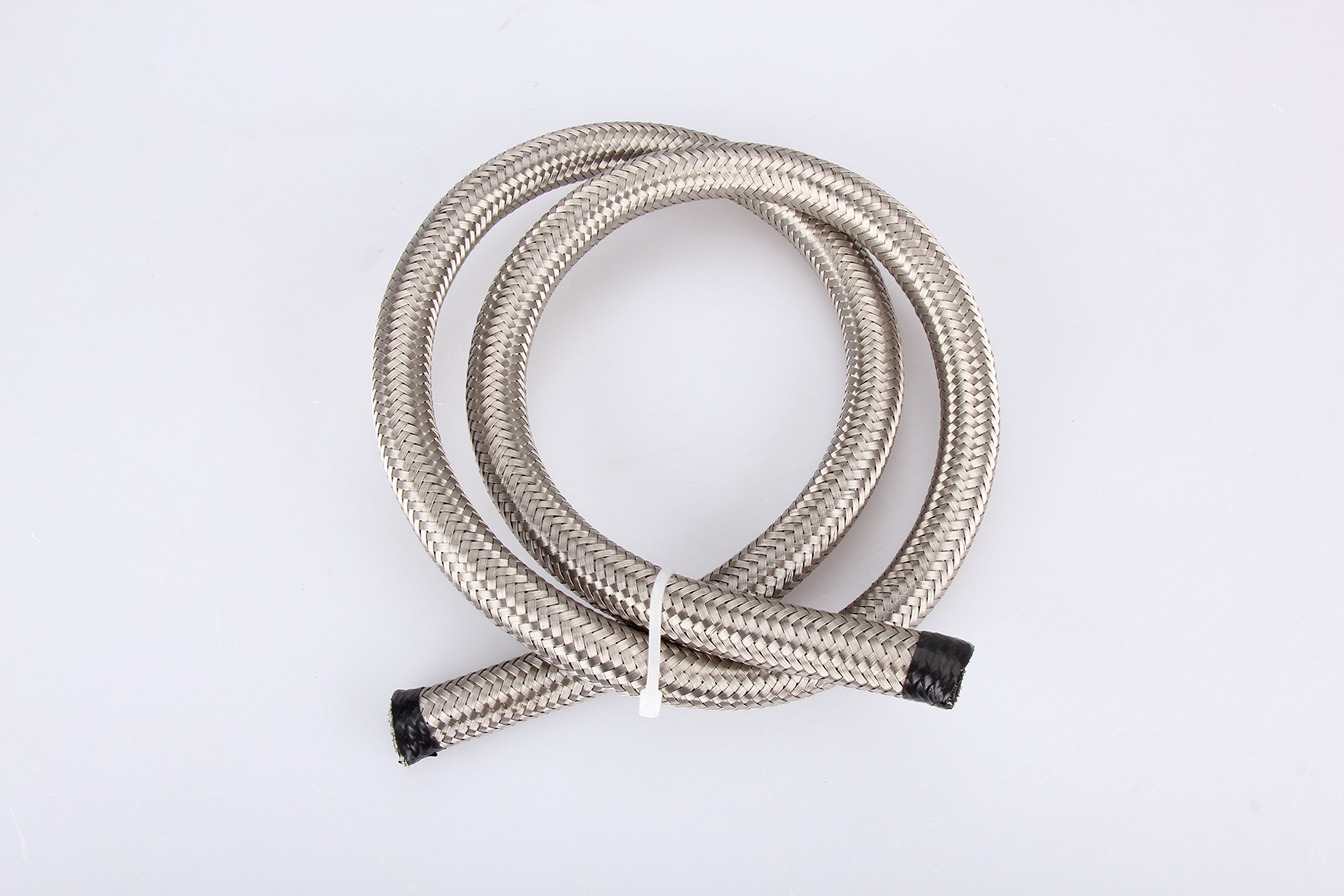 Madlife Garage Universal AN-8 AN8 AN08#308 Stainless Steel Braided Fuel Line Oil Gas Hose each 1 Meter/3.3 Ft Long