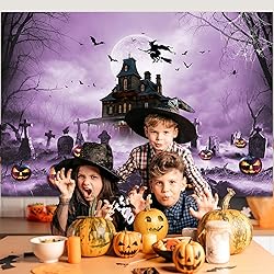 Mocsicka Halloween Photography Backdrop Scary Night