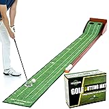 YOUCZON Putting Green Indoor, No Hump Golf Mat with