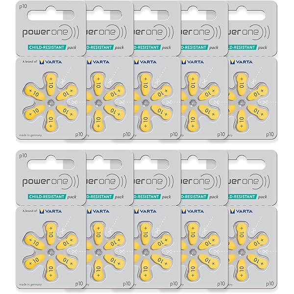 20 Blister PR70 120x Varta Power One P10 Hörgerätebatterien – 20 Blister à 6 Stück, Lange Haltbarkeit 20x6 Batterien Set - Foto 8
