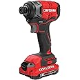 CRAFTSMAN 20V MAX* Impact Driver Kit, Cordless, Brushless (CMCF810C1),Black Red