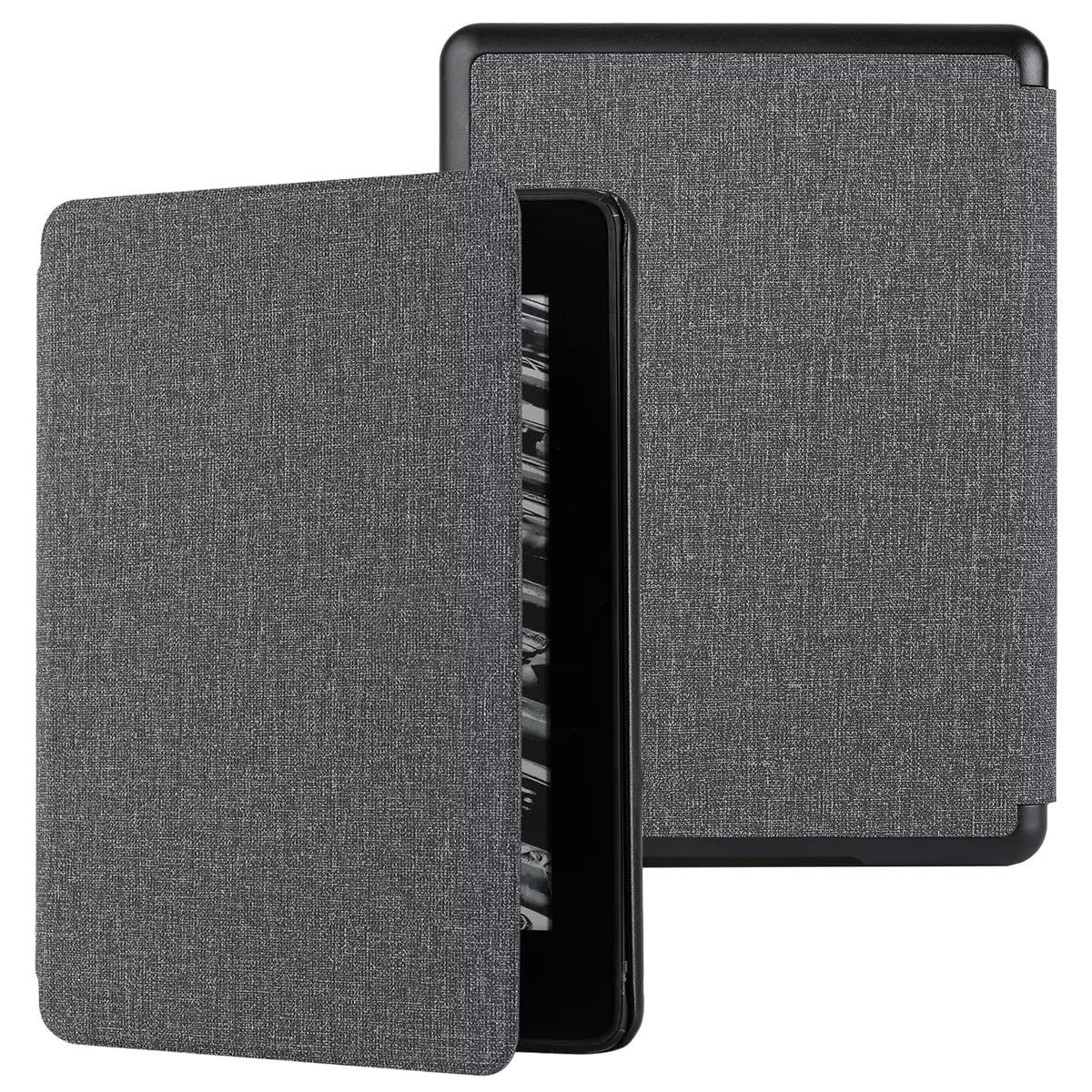 MOKASE Case Compatible with 6" Kindle Paperwhite (Fits 2012,2013,2015,2016 Version), Model NO: EY21 / DP75SDI, Slim Hard Case Protective Case Cover with Smart Wake/Sleep Funtion, Cloth Gray