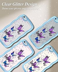 Likiyami for iPhone 6 Case Women Girls - Wave Frame