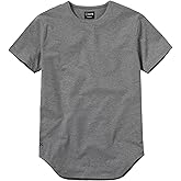 Cuts Clothing Men's Premium AO Crew Neck Casual Short Sleeve T-Shirt | Classic Elongated Hem | PYCA Pro Soft Fabric