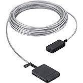 SAMSUNG 15m One Invisible Connect Cable for QLED 4K & The Frame TVs (Newest Model) - White - VG-SOCR15/ZA