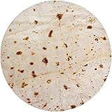 CASOFU Burritos Blanket, Double Sided Giant Flour Tortilla Throw Blanket, Novelty Tortilla Blanket for Your Family, 285 GSM S