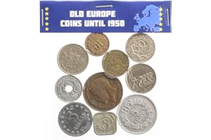 HOBBY OF KINGS 10 Coins from Old Europe Until 1950 Year Collectible Currency from 19-20 Century Pre - Euro Money | Old Collectible Coins for Coin Album Bank or Holders