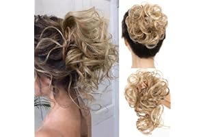 Messy Bun Hair Piece, Elastic Wavy Hair Bun Scrunchies, Hairpieces for Women