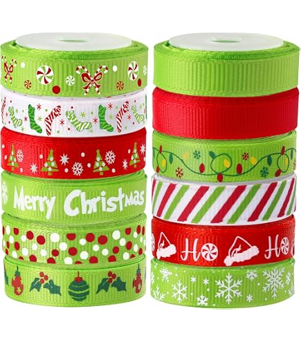 Cinta Gruesa Holiday Time Decoración Navideña De Interior 5.5" X 5 M