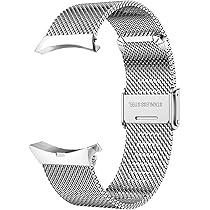 Amazon Com Ldfas Compatible For Samsung Galaxy Watch 5 Pro 45mm 4 Classic 42mm 46mm Bands No Gaps mm Mesh Metal Watch Strap Compatible For Samsung Galaxy Watch 5 4 40mm 44mm Band Silver Cell