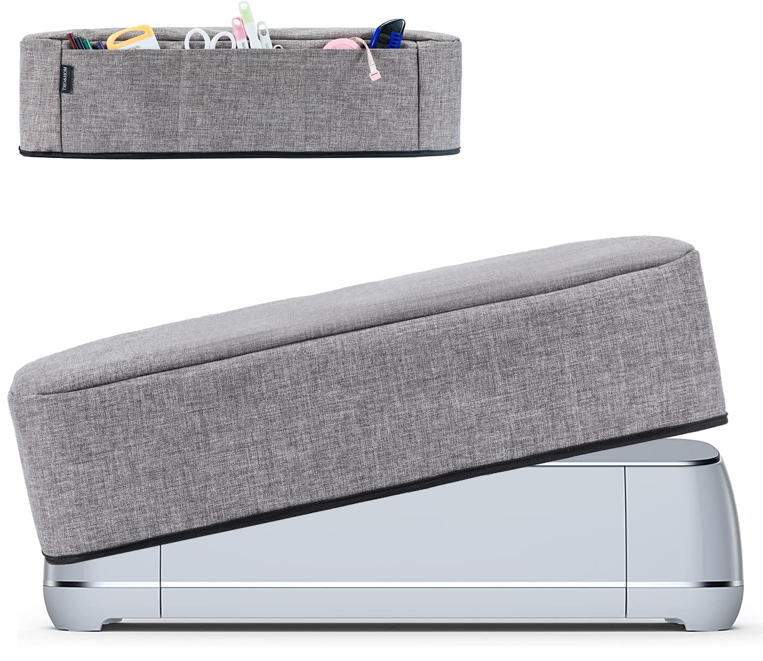 TRO&HOM Cricut Cover for Maker 3, Explore Air 2, Dust Cover with Pockets for Tools & Accessories