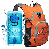 Everfun Hydration Backpack 18L with Water Bladder 2L/3L Hiking Water Backpack Women Men Hydration Pack Insulated Lightweight Day Hydropack with Storage for Hiking, Biking, Running, Festival