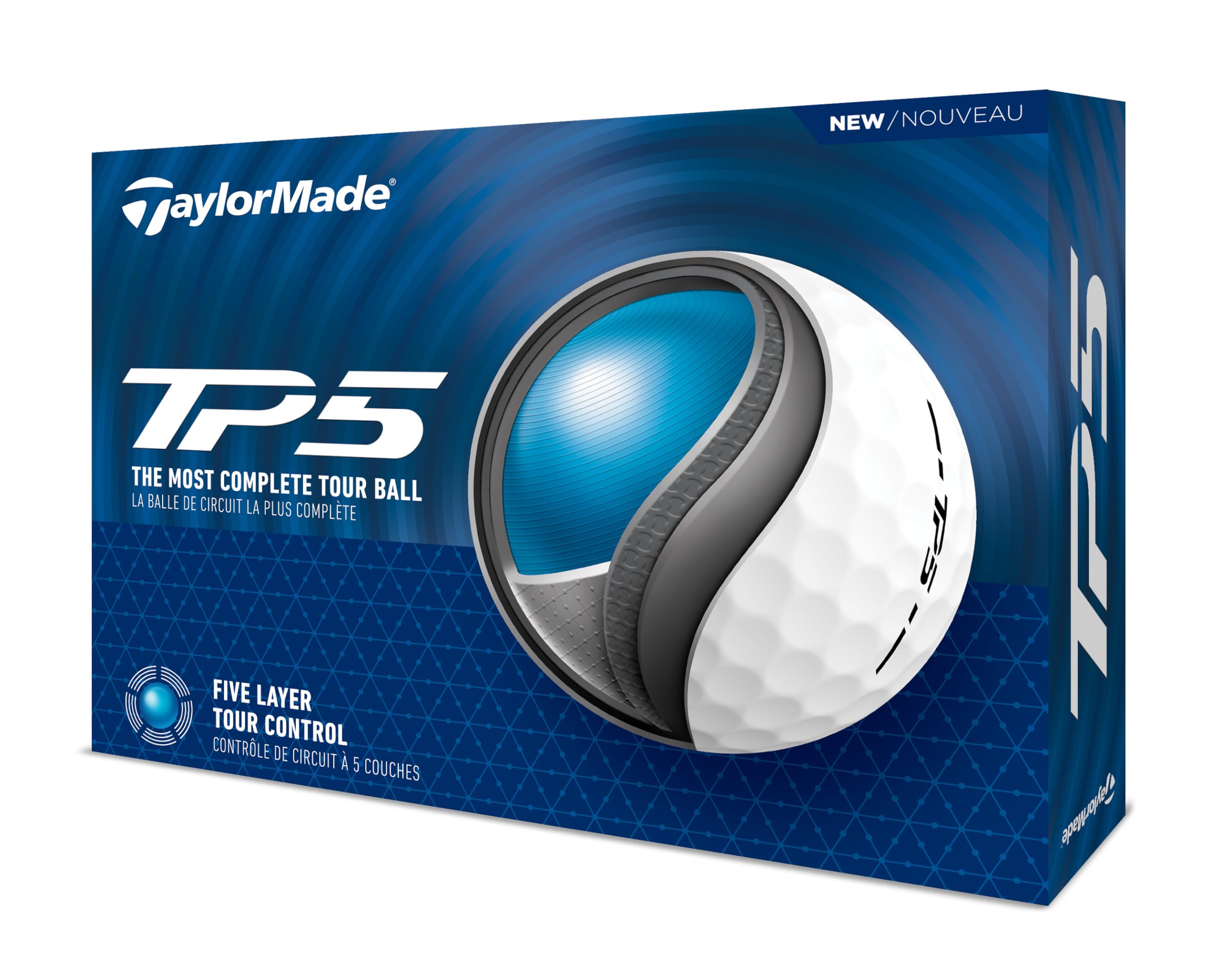 TaylorMade TM24 TP5 Golf Balls 12 Ball Pack White