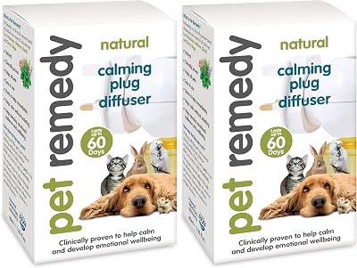 Pet Remedy Natural De-Stress Calming Plug-In Diffuser 40ml Refill Pack 2