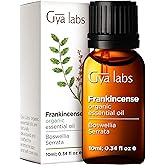 Gya Labs Organic Frankincense Essential Oil for Skin - 100% Pure and Natural Organic Frankincense Oil for Face, Body Comfort 