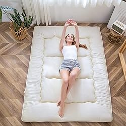 MAXYOYO Japanese Floor Futon Queen Size, Thicken