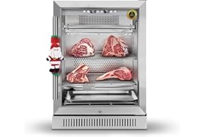 Cobalance Dry Aging Fridge for Steak, Dry Age Freezer for T-Bone,Chicken, Ham& Cheese up to 66lbs, 24” Meat Curing Cabinet Chamber Refrigerator,Meat Aging Fridge, Tender Aged Game in 21-45 Days