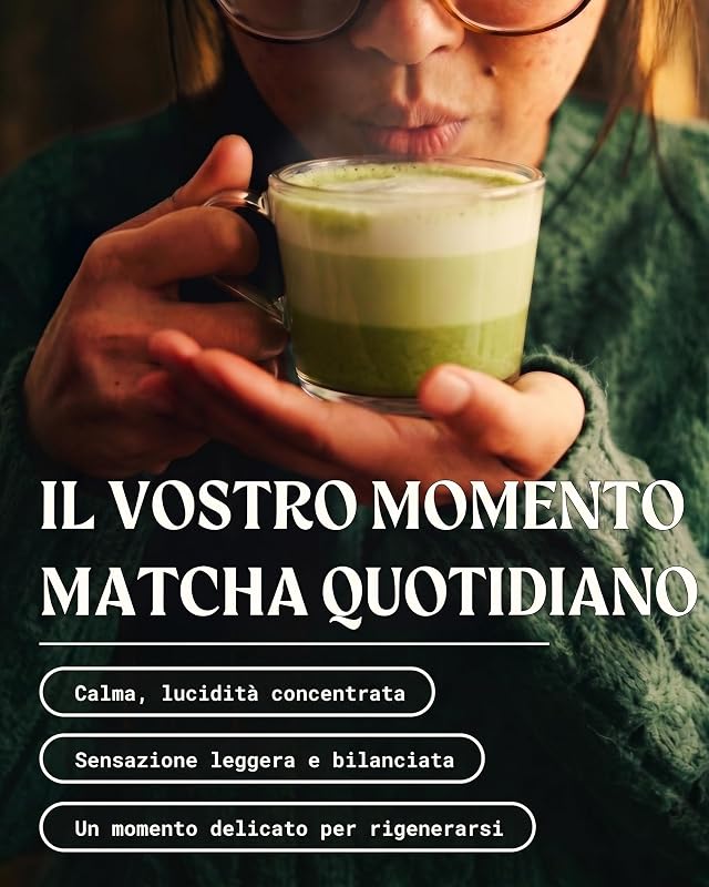 Matcha Premium Giapponese Bio in Polvere con L-Teanina