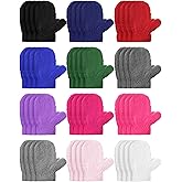 Shihanee 24 Pairs Toddler Mittens Bulk Winter Warm Soft Stretchy Kids Gloves for Baby Boys Girls 1-4 Years, 12 Colors