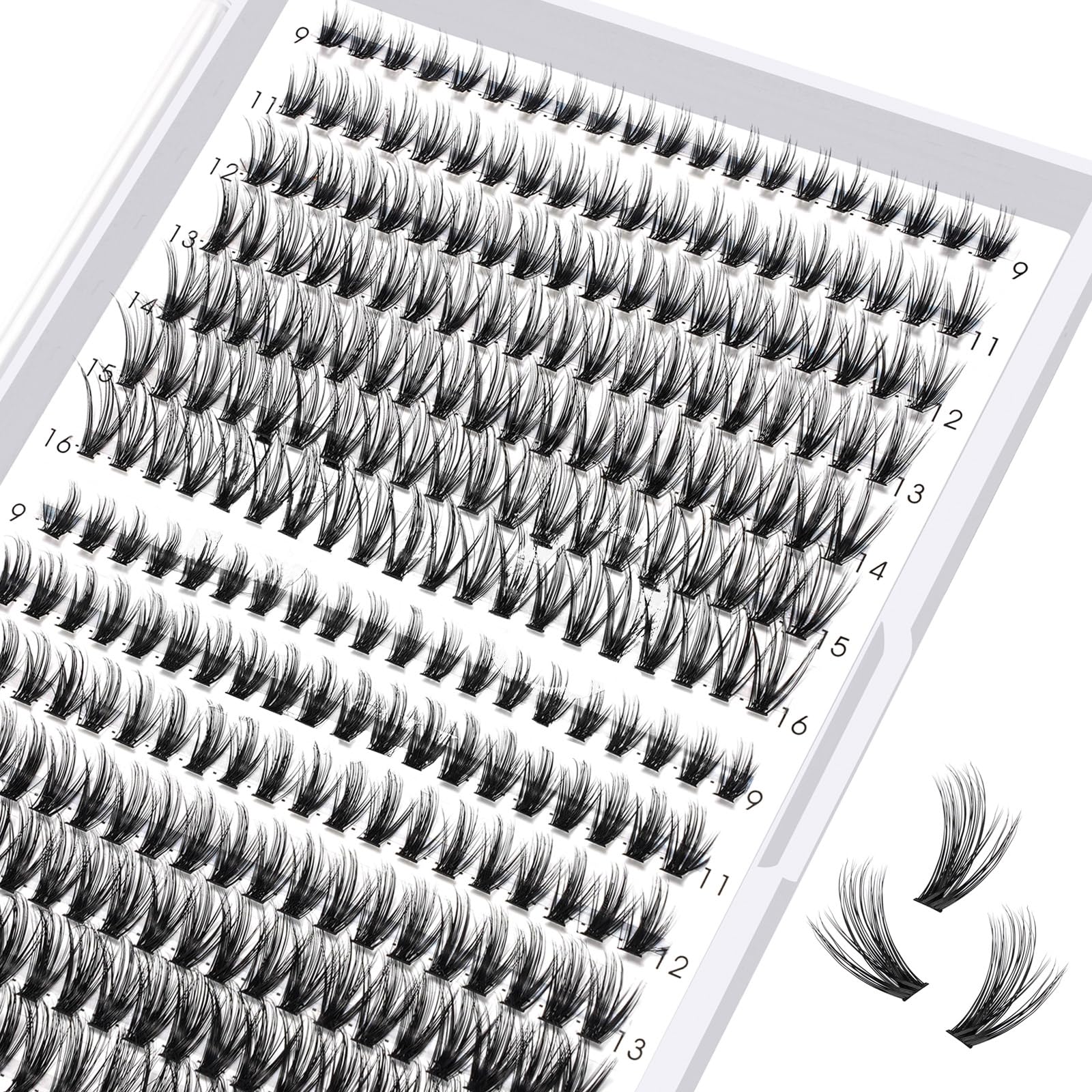 B&Q Lash Clusters 30D 40D-C-9-16MIX Individual