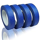 Painters Tape 1 Inch Wide, 4-Pack Blue Tape for