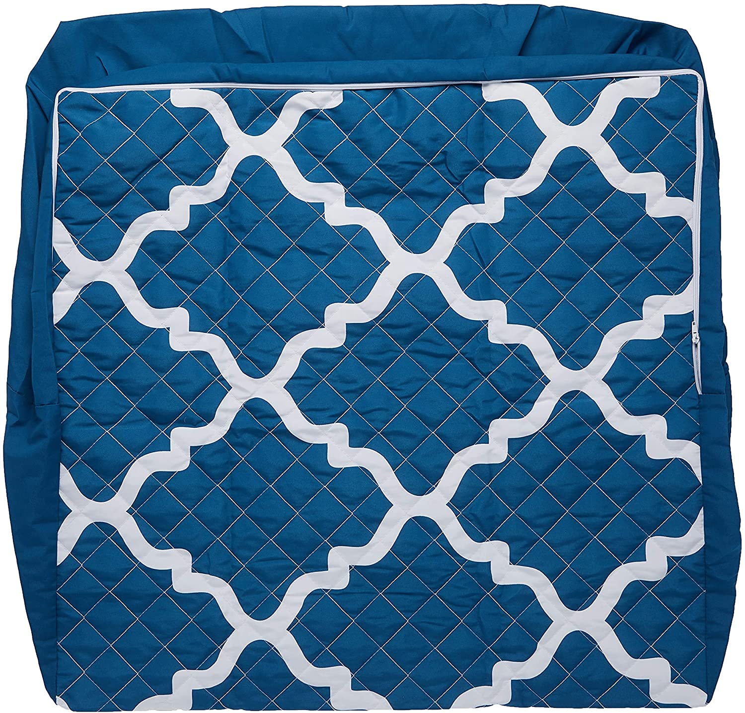 HealthSmart Wedge Pillow Cover for Bed Wedges, Wedge Pillow Case, with Rip & Spill Protection, Fits 24 x 24 x 12 Inch Wedges, Blue Moroccan