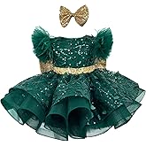KLFFLGID Baby Girl Pageant Dress Up Flower Gir DressButterly Sequins for Toddler Girs Special Occasion Dresses