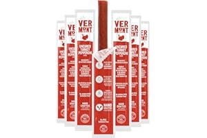 Vermont Smoke & Cure - Turkey Uncured Pepperoni Meat Sticks - Protein Snacks - On the Go Healthier Snack for Adults & Kids - 24 Count