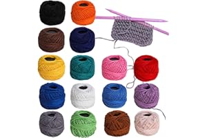 Professional Embroidery Floss Thread -Cotton Yarn Threads Balls | Crochet Knitting Thread Balls for Grandmother, Adults, Kids