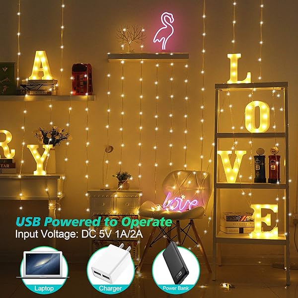 YUNLIGHTS Smart Fairy String Lights 32 8 pies 100 LED luces de hadas con modo de msica Control remoto de aplicacin RGB temporizador de cambio de color compatible con Google Home Alexa USB