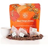 The Tea Spot Blood Orange Smoothie Herbal Tea| Caffeine-Free 15 Tea Bags | Blend of Rooibos Tea, Orange Peel, Hibiscus, Rosehips, Rose Petals, Safflowers