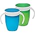 Munchkin Miracle 360 Trainer Cup, Green/Blue, 7 Ounce, 2 Count